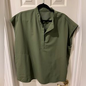 Figs Dark Olive Rafaela Scrub Top XL